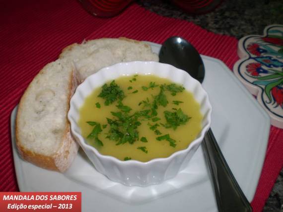 Sopa de batata salsa