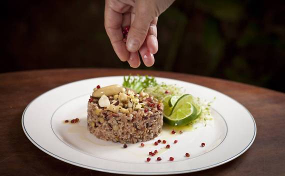 Risoto de lentilha e aaroz integral